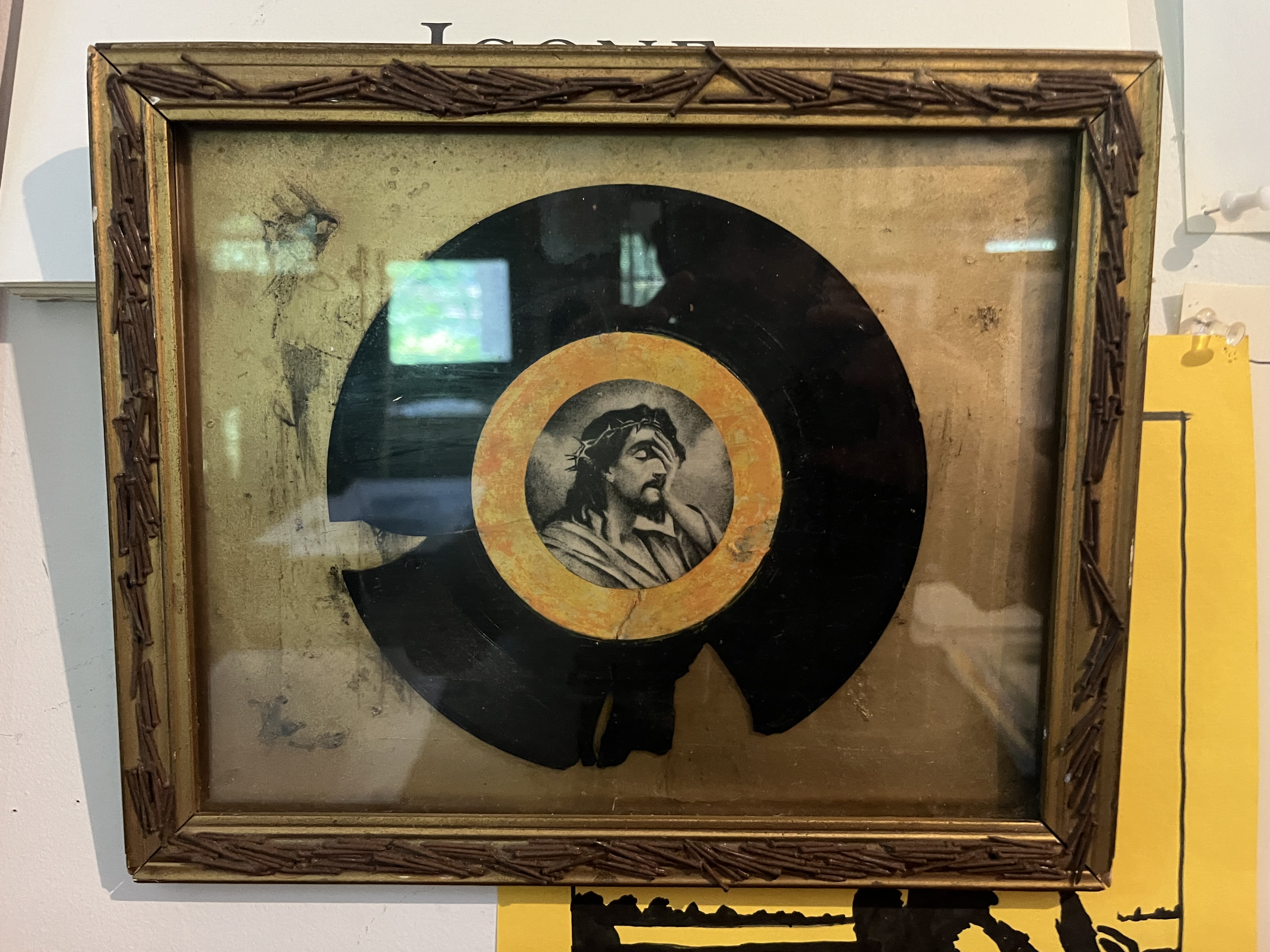 Kip's Rauschenberg-like religious construction